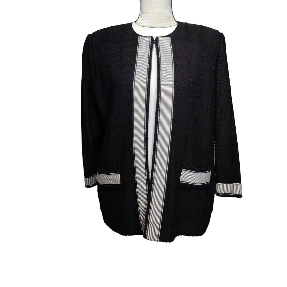 NWT Vintage Lihli for Saks Fifth Ave Sz 14 Blouse Cardigan Sweater Blazer Set